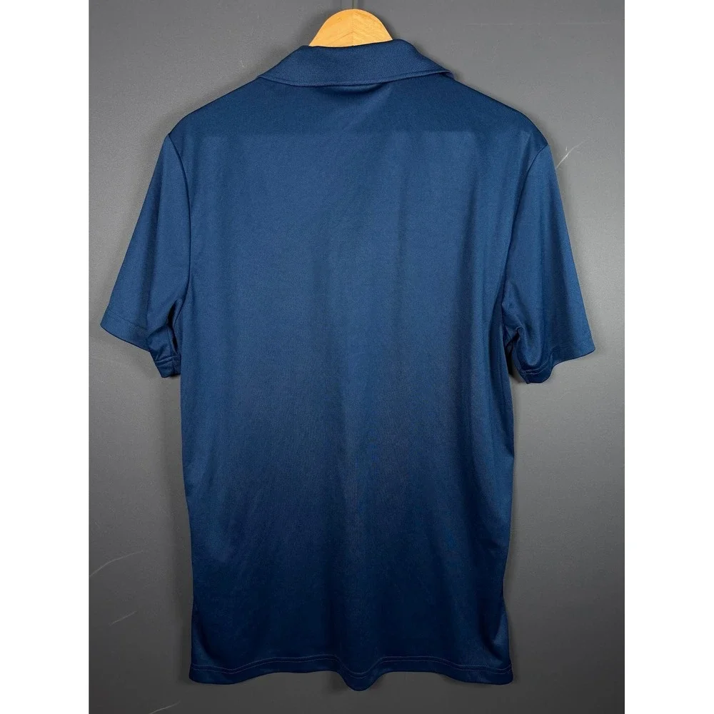 Adidas Pinehurst 1895 Golf Polo Shirt Mens Medium Navy Blue Putter Boy Logo